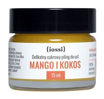 Delikatny cukrowy peeling do ust Mango i Kokos 15ml