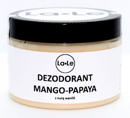 Dezodorant ekologiczny w kremie Mango - Papaya z nutą wanilii (plastik) 150ml