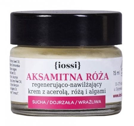 Regenerująco - nawilżający krem do twarzy Aksamitna Róża z acerolą (wersja mini) 15ml