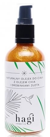 Naturalny olejek do ciała z olejem chia i drobinkami złota 100ml