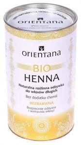 BIO Henna Bezbarwna - Odżywka do włosów 100g