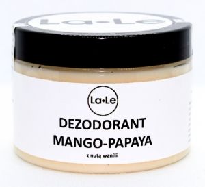 Dezodorant ekologiczny w kremie Mango - Papaya z nutą wanilii (plastik) 150ml